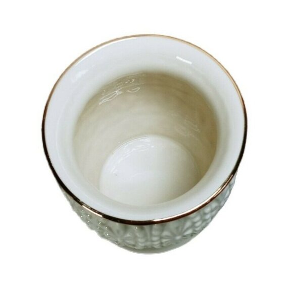 Lenox Beaded Candle Holders Gold Trim Set Of 3 Decorative Accents - Picture 6 of 9